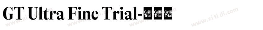 GT Ultra Fine Trial字体转换